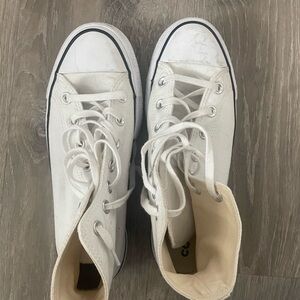 Converse white hi-top platform, 8